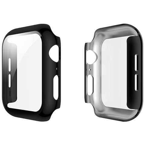 Cover Per Apple Watch 42mm Protezione Completa Con Vetro Temperato, Nero Transparente - Foto 1
