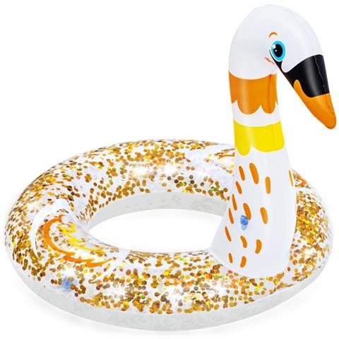 Salvagente Ciambella Gonfiabile Cigno E Fenicottero Scintillante Shimmer Bestway 36306 - Foto 2
