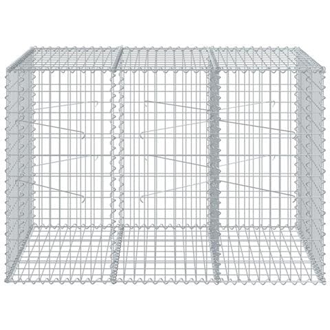 Cesto Gabbione Con Copertura 150x100x100 Cm In Ferro Zincato - Foto 3