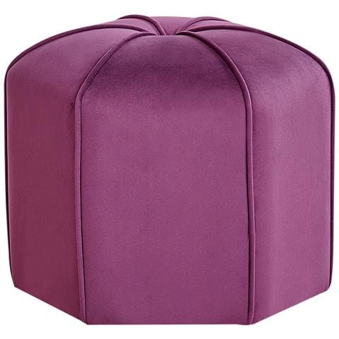Pouf Wishek Velluto Viola - Foto 2