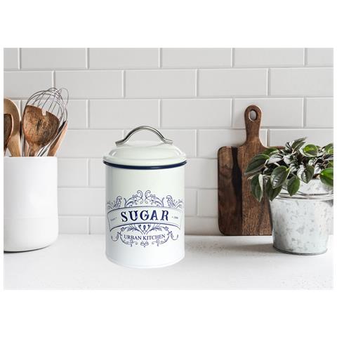 Barattolo Contenitore Ermetico Scatola Alimenti Cucina Con Coperchio Shabby Barattolo Zucchero - Foto 2