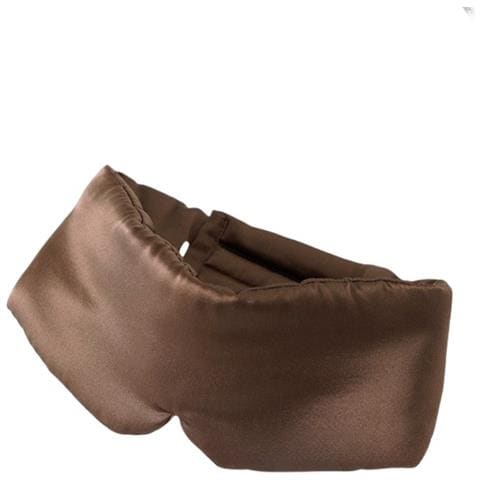 Maschera Per Dormire In Seta Regolabile A Doppia Faccia Coffee - Foto 1