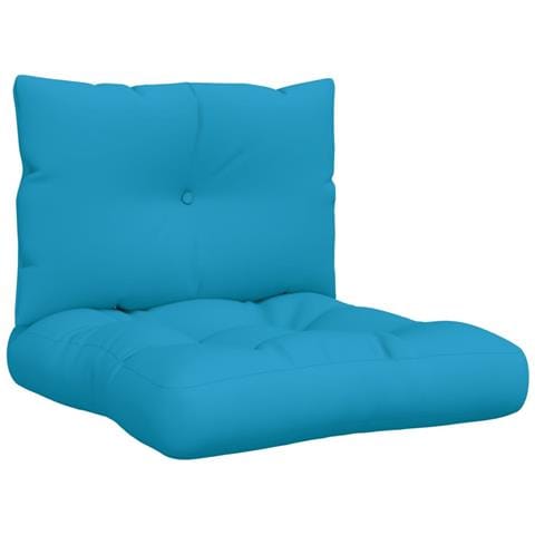 Cuscini Per Pallet 2 Pz Blu In Tessuto - Foto 2