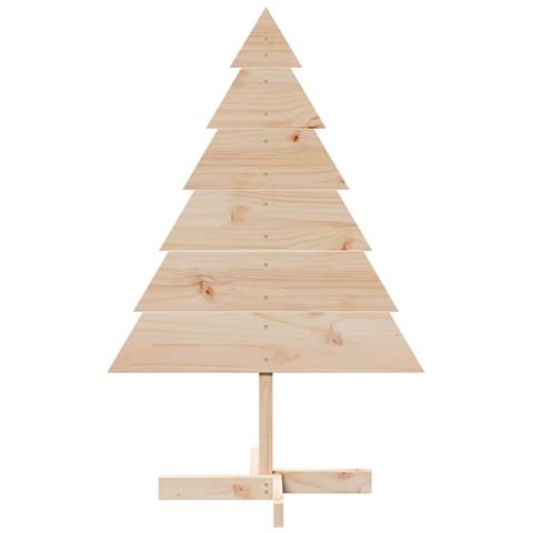 Albero Di Natale Decorativo In Legno 110 Cm In Legno Massello - Foto 3