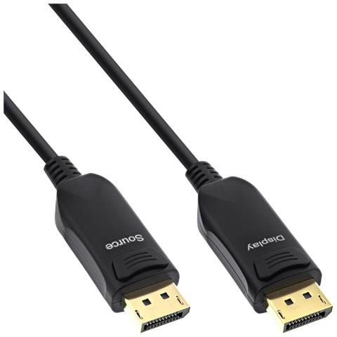 DisplayPort 2.1 Cavo AOC, UHBR, nero 50m - Foto 1