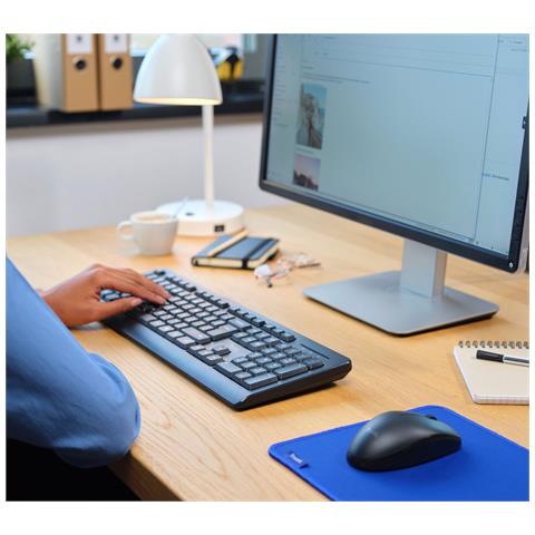 Tastiera e Mouse Wireless 8713439254327 (Layout Tedesco) Colore Nero - Foto 2