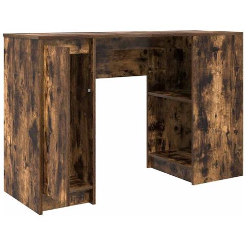 Scrivania Rovere Fumo 120x42x76 cm in Legno Multistrato - Foto 2