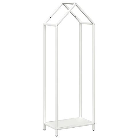 Rastrelliera per Legna da Ardere Bianca 40x25x120 cm - Foto 1