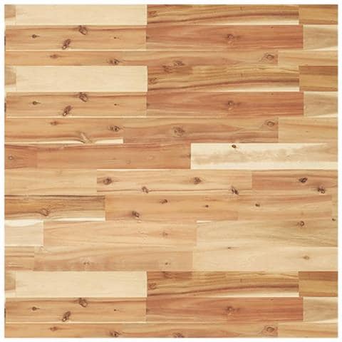 Piano Tavolo Quadrato 70x70x4 Cm In Legno Massello Di Acacia - Foto 2