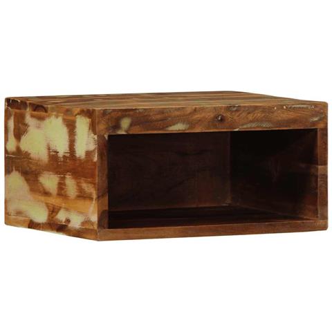 Mobile Tv A Parete 40x30x19 Cm In Legno Massello Di Recupero - Foto 1