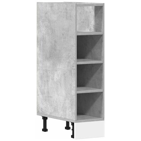 Armadio Inferiore Grigio Cemento 20x44,5x81,5 Cm In Truciolato - Foto 2