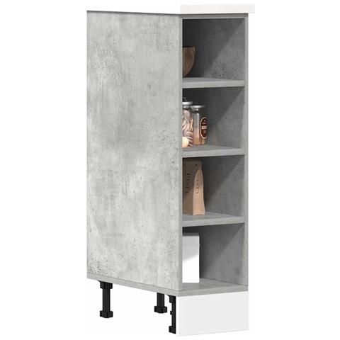 Armadio Inferiore Grigio Cemento 20x44,5x81,5 Cm In Truciolato - Foto 1