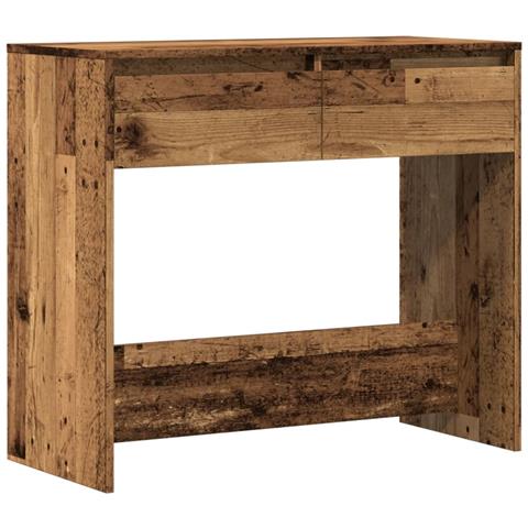 Tavolino Consolle Legno Vecchio 89x41x76,5 Cm In Truciolato - Foto 2