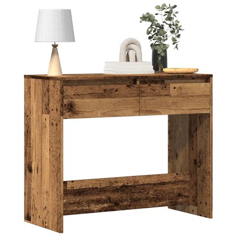 Tavolino Consolle Legno Vecchio 89x41x76,5 Cm In Truciolato - Foto 1