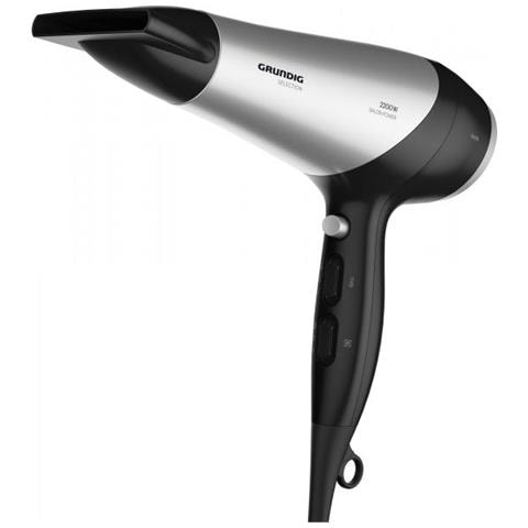 Grundig Hd 6080 B Asciuga Capelli 2200 W Nero, Argento - Foto 1