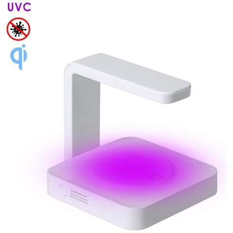 Lampada Sterilizzatrice Blay A Luce Ultravioletta Di Tipo C Con Caricatore Wireless Integrato Per Smartphone. - Foto 1