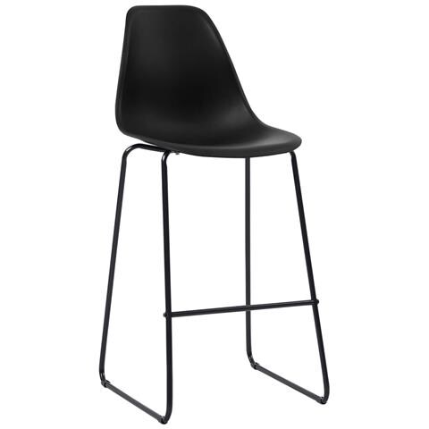 Sedie Da Bar 4 Pz Nere In Plastica - Foto 1