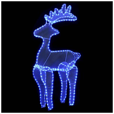 Decorazione Natalizia Renna In Rete Con 306 Led 60x24x89 Cm - Foto 1