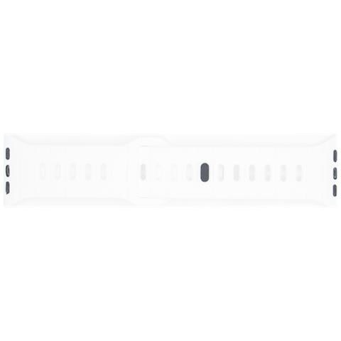 Cinturino Morbido In Silicone Per Apple Watch 42/44/45/49 Mm White - Foto 2