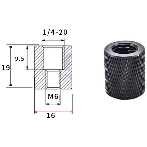 Confezione Da 5 Adattatori Con Filettatura Maschio Da 1/4"" Femmina A M8 Per Treppiedi E Accessori Per Fotocamere M6 - Foto 1