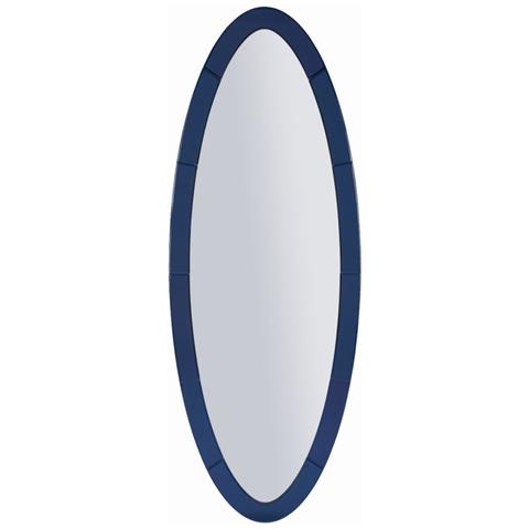 Specchio Con Cornice Mf695 - Blu - Mdf - 150x55x2 Cm - Foto 1