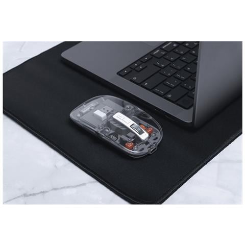 Mouse Wireless Multiconnessione Per Mac / Windows 2400 Dpi, Trasparente - Foto 5