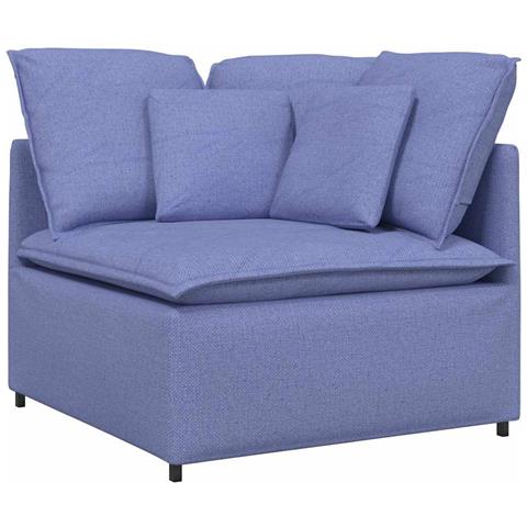 Modulo Divano Angolare Modulare con Cuscini Blu Jeans 100 cm - Foto 1