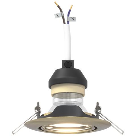 Spotlights Incassati 6 pz Rotondi GU10 Ottone Ø90 mm Acciaio - Foto 9