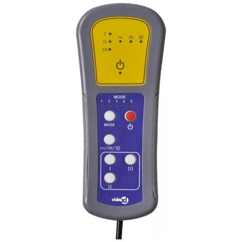 Poltrona Reclinabile Massaggio Poggiapiedi Grigio Scuro Tessuto - Foto 9