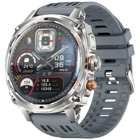 Orologio Smartwatch Multifunzione Compatibile Con Huawei, Samsung, Apple, Garmin Con Schermo Amoled 1.75 Pollici E Batteria 800mah Grey - Foto 1
