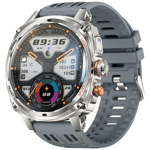 Orologio Smartwatch Multifunzione Compatibile Con Huawei, Samsung, Apple, Garmin Con Schermo Amoled 1.75 Pollici E Batteria 800mah Grey - Foto 2