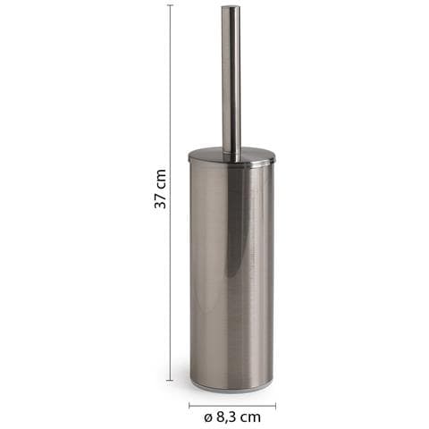 Scopino Con Ciuffo In Setole D'appoggio In Acciaio Inox Aisi 304 E Cromall Fj33 Serie Fuji Satinato - Foto 2