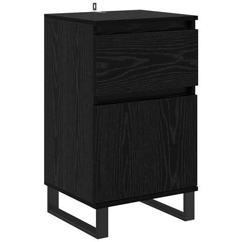 Credenza Rovere nero 35 x 40 x 70 cm Legno multistrato - Foto 1