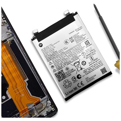 Batteria Di Ricambio Edge 60 / Edge 60 Fusion 5200mah, Grigio - Foto 4