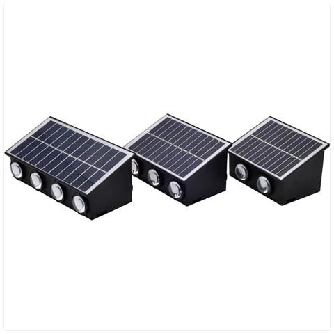 Wl19-8led Lampada Solare Da Parete Rgb Con Lente Convessa - Illuminazione Esterna Per Giardino E Paesaggio - Foto 2