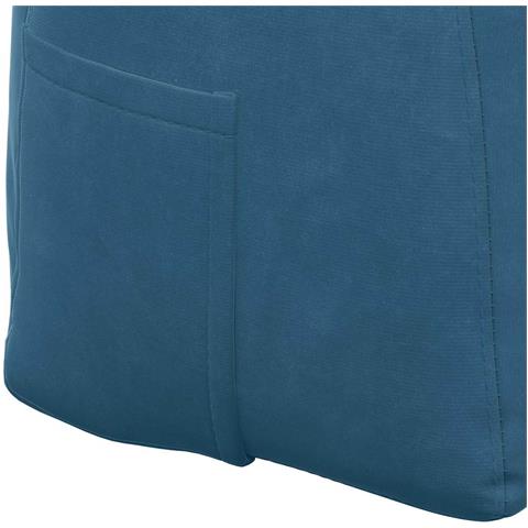 Cuscino per Schiena Blu 160 x 24 x 50 cm Velluto - Foto 9