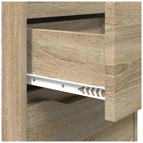 Comodini 2 pcs Rovere Sonoma 40 x 30 x 467 cm Legno multistrato - Foto 9