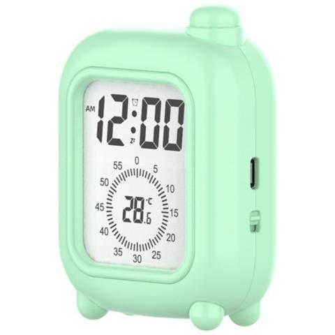 Sveglia A Valigia Ricaricabile Con Timer Visivo Per Studio Focalizzato Green - Foto 1