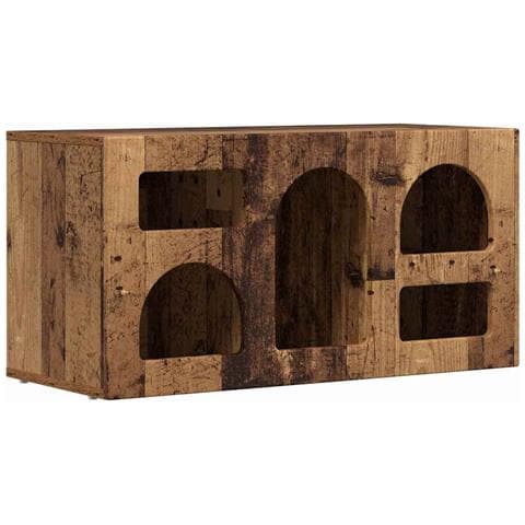 Mobile TV Legno vecchio 80 x 35 x 40 cm Legno multistrato - Foto 1