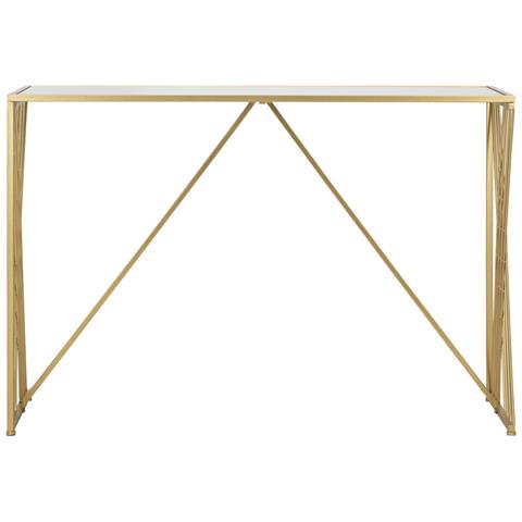 Tavolo Consolle Vkh624-oro-metallo-120x40x80 Cm - Foto 2