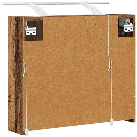 Mobiletto per specchio da bagno Legno vecchio 60 x 14,5 x 50 cm - Foto 9