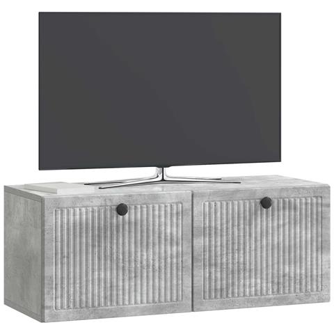 Mobile Porta TV da Muro Grigio Cemento 78,5 x 31 x 30 cm - Foto 2
