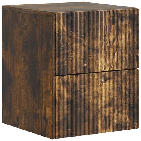 Mobiletto da notte a muro Rovere Fumo 33 x 34,5 x 40 cm - Foto 1