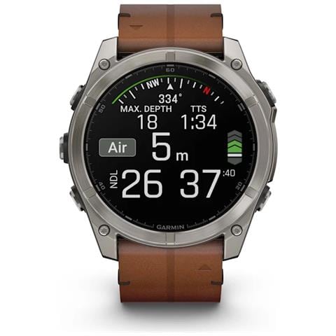 Fenix 8 3,56 cm (1.4") AMOLED 51 mm Digitale 454 x 454 Pixel Touch screen Titanio Wi-Fi GPS (satellitare) - Foto 2
