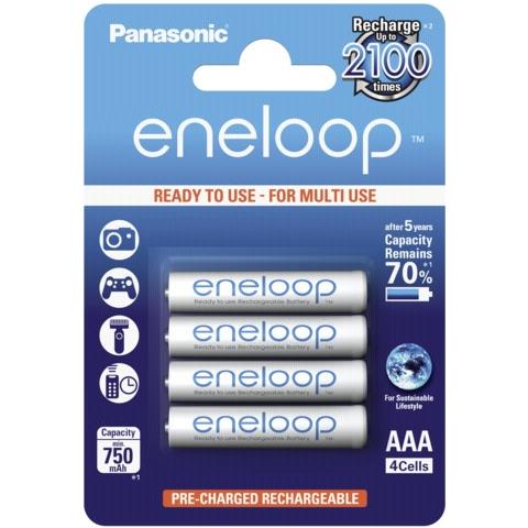 1x4 Panasonic Micro AAA 750 mAh - Europa - Foto 2