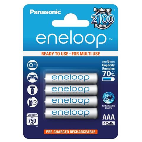 1x4 Panasonic Micro AAA 750 mAh - Europa - Foto 1