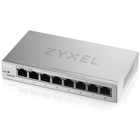 SWITCH 8P LAN GIGABIT ZYXEL GS1200-8-EU0101F Unmanaged Plus 8P Gigabit - Foto 1