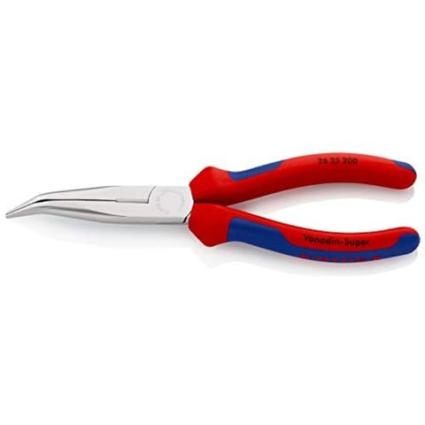 Pinza per meccanica - con becchi mezzotondi con Tronchese (pinza a becchi di Cicogna) (200 mm) 26 25 200 SB (confezione self-service / blister)  - Foto 1
