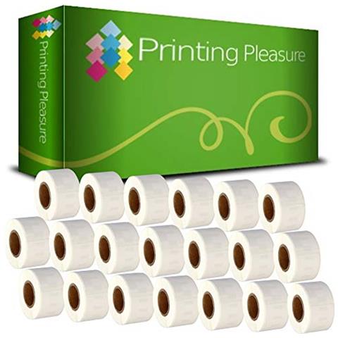 20 X 99010 Rotoli Etichette Adesive Compatibile Per Dymo Labelwriter & Seiko Stampante Per Etichette 28mm X 89mm 130 Etichetta Per Rotolo - Foto 1