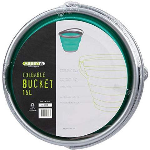 21 wl Secchio Pieghevole, Unisex, 21wl, Green / grey, Taglia Unica - Foto 2
